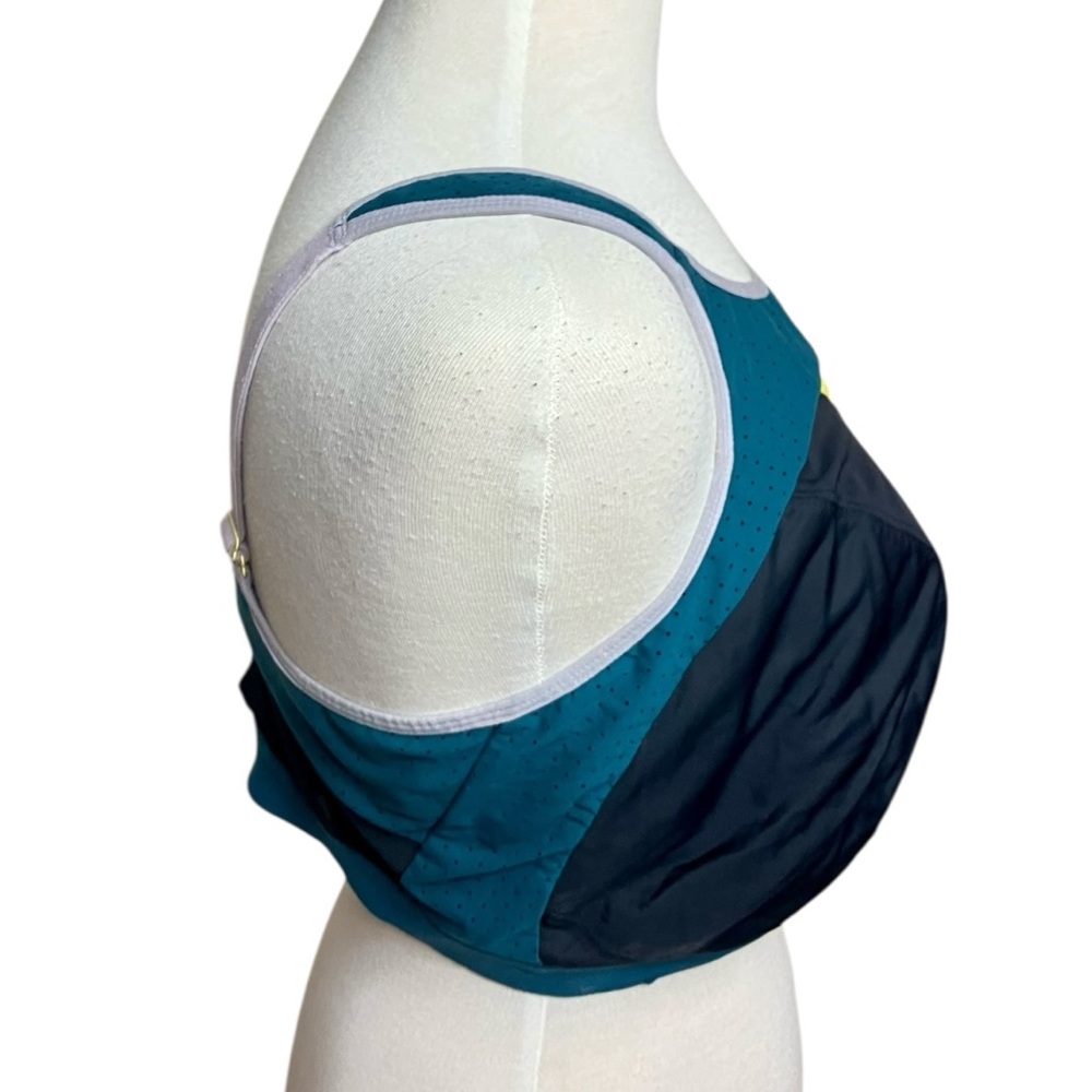 Bravissimo Colorblock Sports Bra Back Hook and Eye Closure Women's Size 38H - Picture 2 of 6